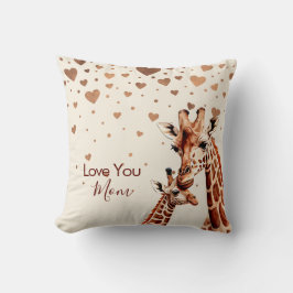 Almofada Dia de as mães Girafa, Dia de as mães Feliz