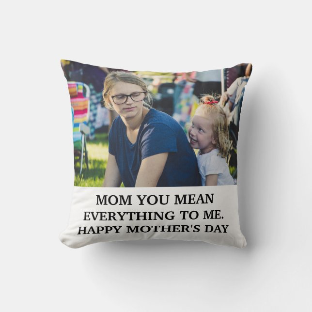 Almofada Dia de as mães moderno mãe, quer dizer tudo (Frente)