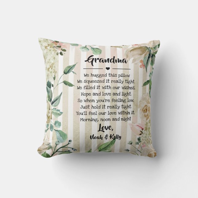 Almofada Dia de as mães vovó vovó Nana de Netos (Frente)