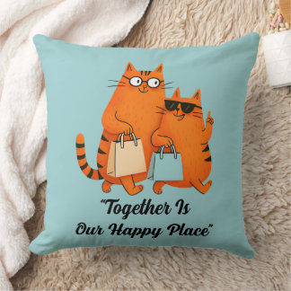Almofada Dia de Compras Amor de Gato