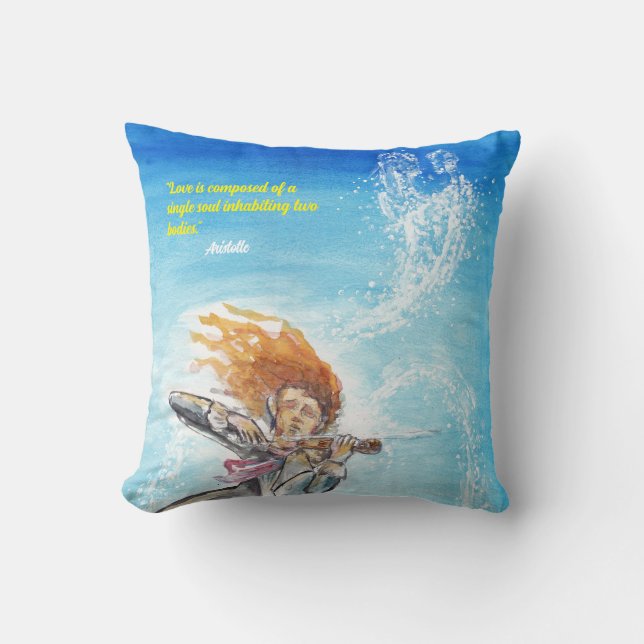 Almofada Dia de os namorados Almas Belas Citações (Frente)