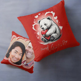 Almofada Dia de os namorados com Urso Rico
