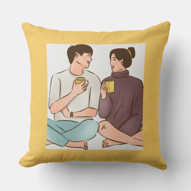 Almofada Dia de os namorados Cozy (Frente)