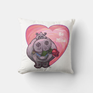 Almofada Dia de os namorados Hippopotamus