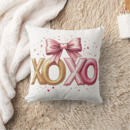 Almofada Dia de os namorados rosa XOXO namorados