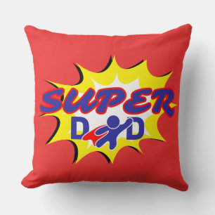 Almofada Dia de os pais de super-heróis