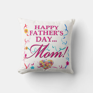 Almofada Dia de os pais Feliz Travesseiro Mãe