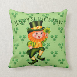 Almofada Dia de São Patrício do Leprechaun