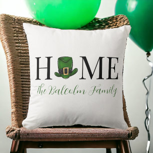 Almofada Dia de São Patrício Home Green Leprechaun Personal