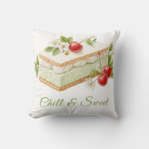Almofada Dia do Sanduíche de Sorvete Aquarela
