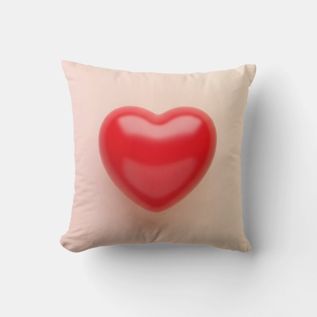Almofada dia dos namorados coração romântico forma amor (Frente)