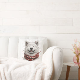 Almofada Dia dos Namorados Samoyed Dog