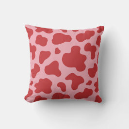 Almofada Dia dos Namorados Western Cow Print Cowgirl Rosa V