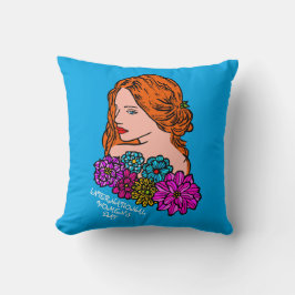 Almofada Dia Internacional da Mulher, Auburn Hair Bonito La