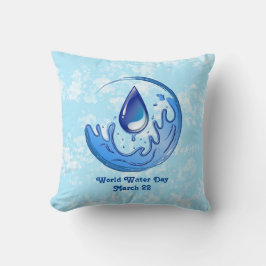 Almofada Dia Mundial da Água Salve a Terra