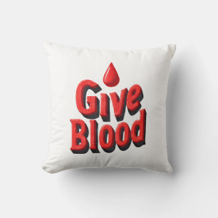 Almofada Dia Mundial de Doadores de Sangue - Dar Texto Sang