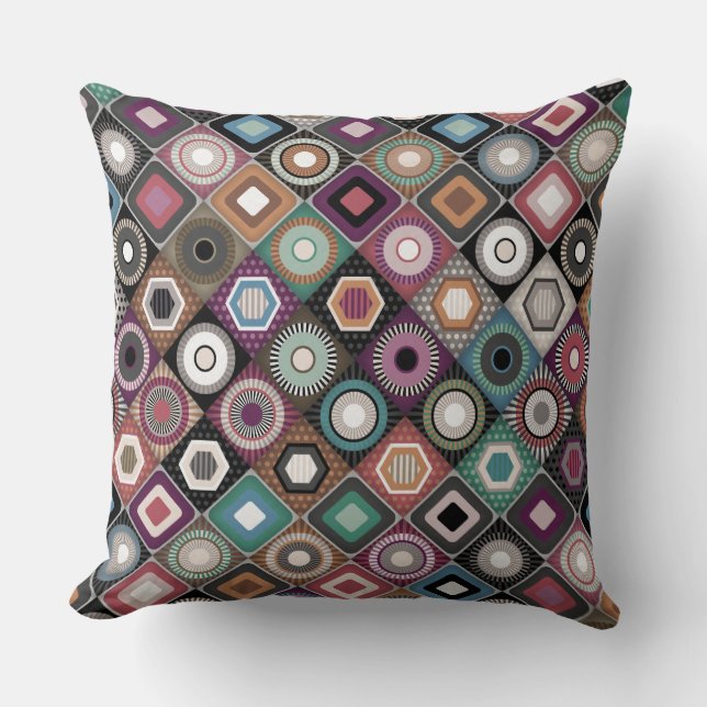 Almofada Diamante de creche do festival (Frente)