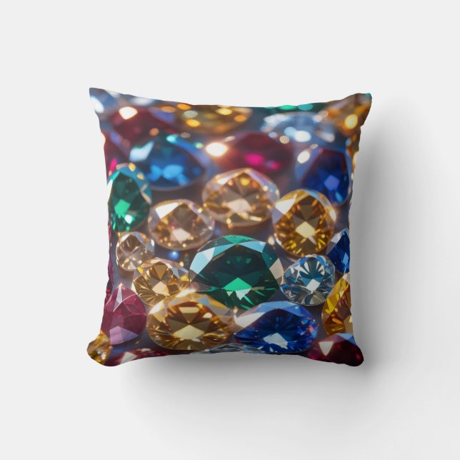 Almofada Diamantes De Muitas Cores (Frente)