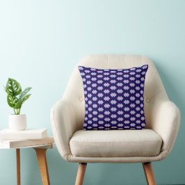 Almofada Diamond Blue Throw Pillow