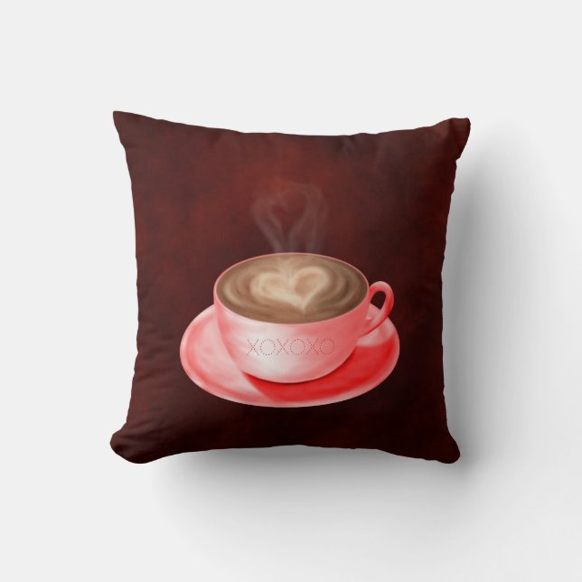 Almofada Dias de os namorados e Ruas. Patricks Day Cappucci (Frente)