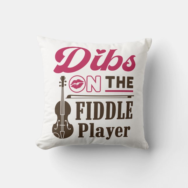 Almofada Dibs no Namorada do Fiddler Player Fiddler Wife (Frente)