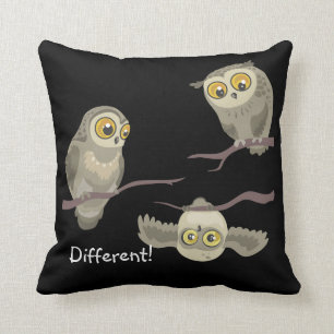 Almofada Diferente! pouco travesseiro decorativo do owl~ do