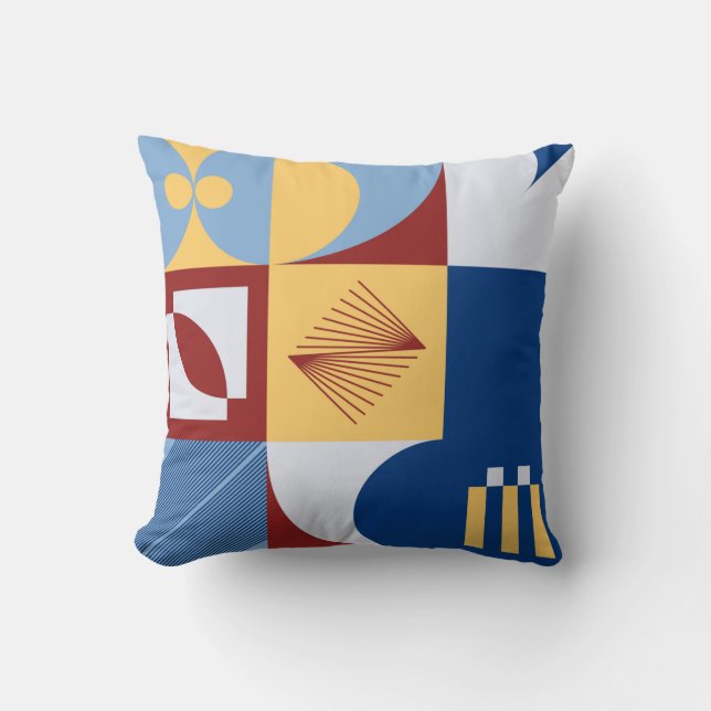 Almofada Digital artwork graphic design of simple pattern m (Frente)