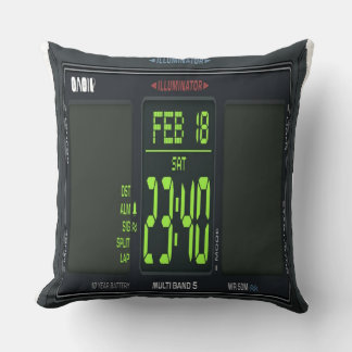 Almofada Digital Watch Face Lumbar Pillow