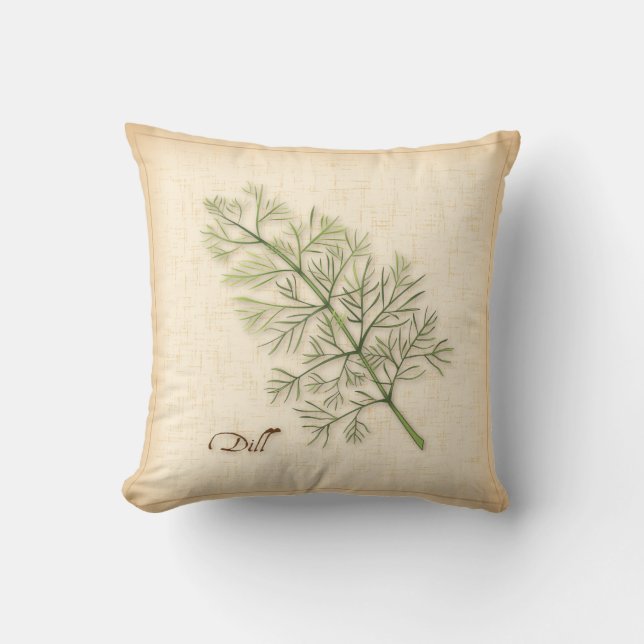 Almofada Dill Herb Travesseiro decorativo (Frente)