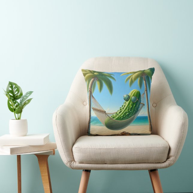 Almofada Dill Pickle em um Hammock (Cadeira)