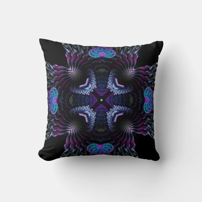 Almofada Dimensão Fractal Cushion Medieval Escura (Frente)