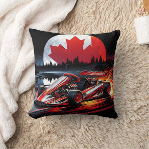 Almofada Dinâmico vai kart sob um luar canadense