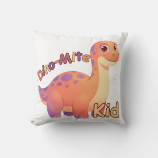 Almofada Dino-Mite Kid Throw Pillow