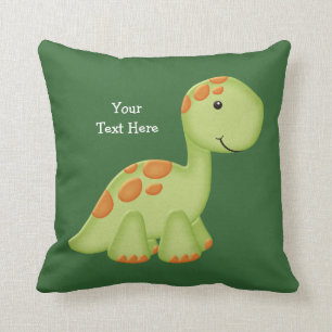 Almofada Dino verde (customizável)