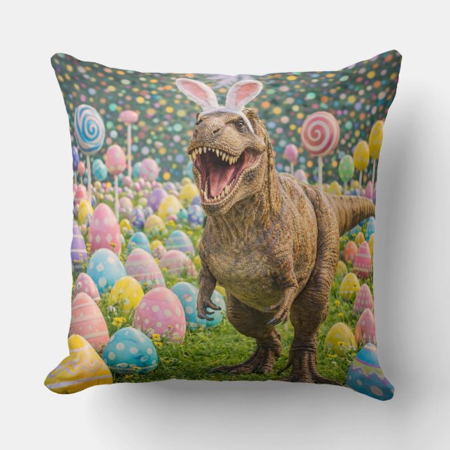 Almofada Dinosaur Easter Bunny (Frente)