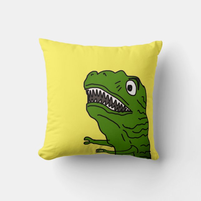 Almofada dinossauro assustador (Frente)