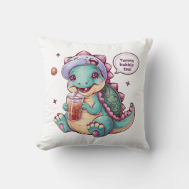 Almofada Dinossauro de Cartoon Adorável: Cozy, Kawaii Vibes