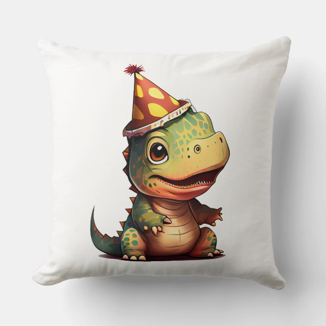 Almofada Dinossauro T Rex Aniversário (Frente)
