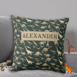 Almofada Dinossauro Verde Meninos Personalizado