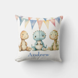 Almofada Dinossauros bonitos e Chá de fraldas de Menino Ami