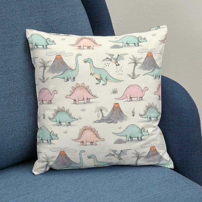 Almofada Dinossauros Cachorros na Terra Jurássica (Criador carregado)