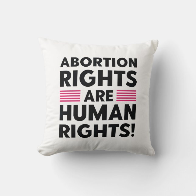Almofada Direitos do Aborto São Direitos Humanos (Frente)