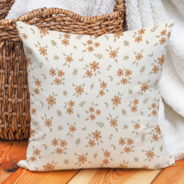 Almofada Ditsy Floral Cottagecore Boho Wildflower Beige