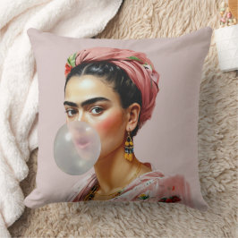 Almofada Diva com chiclete floral de cachecol