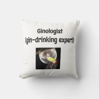 Almofada Diversão ao Beber Gin 