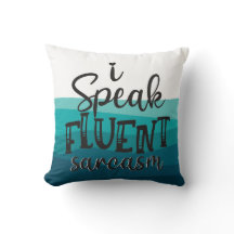 Diversão eu falo ondas azuis de sarcasmo fluente