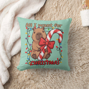 Almofada Diversão Luzes de Natal do Capivara Festa