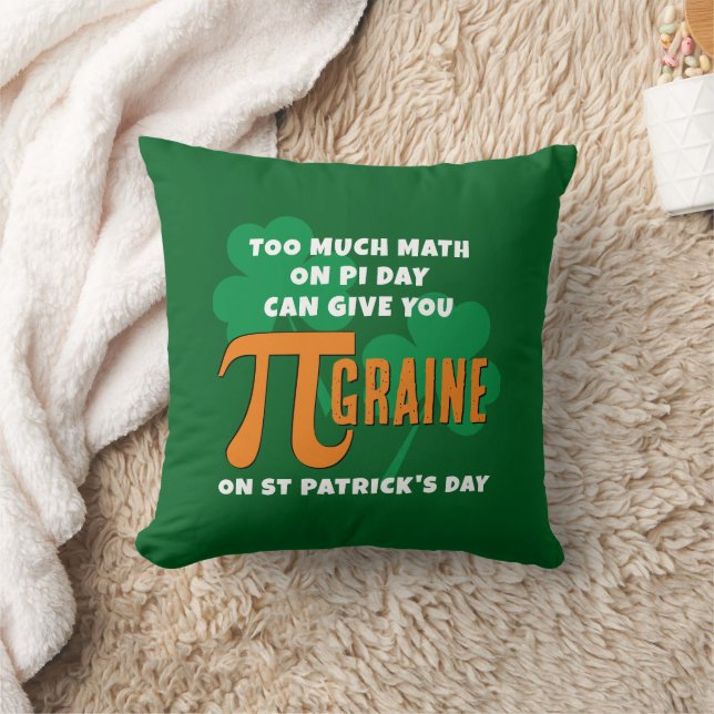 Almofada Diversão Muito Matemática Dia do Pi Dia de São Pat (Cobertor)