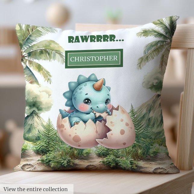 Almofada Diversão Odiando Rapidamente Bebê Dinossauro Trave (Fun Hatching Soon Baby Dinosaur Baby Pillow Gift)