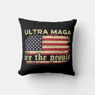Almofada Diversão Ultra Maga Vintage American Flag Ultra-Ma